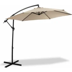 Parasol Deporte 3M - Avec Housse De Protection - Taupe - MaxxGarden.