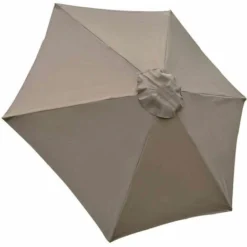 GP Housse De Remplacement Pour Parasol, 6 Baleines, Diamètre 2m, Imperméable, Résistante Aux UV, Tissu De Remplacement, Kaki