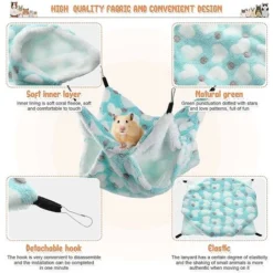 2 Pièces Petite Cage Pour Animaux De Compagnie Hamac Suspendu Tunnel Pour Petits Animaux Suspendus Lit Cage Guinée Hamac Cage Accessoires Pour -Promos Jardin Lumi Magasin 75236473 3