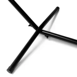 Hamac Avec Support Métal Et Toile Rayée Noire, Blanche Et Chocolat 7 Hamac Avec Support Métal Et Toile Rayée Noire, Blanche Et Chocolat -Promos Jardin Lumi Magasin 7640063 4