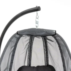 Fauteuil Suspendu Avec Coussins Pour Jardin Et Terrasse Gris -Promos Jardin Lumi Magasin 77866402 3