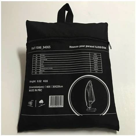 Housse De Protection Pour Parasol - 40 X 220 Cm - Noir 3 Housse De Protection Pour Parasol - 40 X 220 Cm - Noir – Image 3