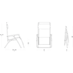 Fauteuil Relax De Jardin Pliable LAFUMA MOBILIER, RT2 -Promos Jardin Lumi Magasin 79477890 3