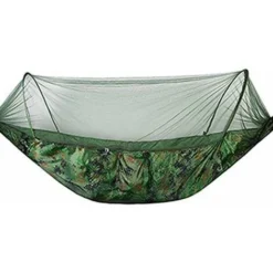 MINKUROW Hamac Camping Balançoire Hamac De Camping En Plein Air Avec Moustiquaire Lit Suspendu Portable 1-2 Personnes Lit De Tente À Air Ouvert Rapide Sac De Couchage Hamac, Camouflage 250x120 -Promos Jardin Lumi Magasin 80699845 5