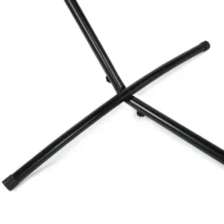 Hamac Avec Support Métal Et Toile Gris Clair -Promos Jardin Lumi Magasin 81224110 4