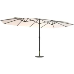 Parasol Double 2,7 X 4,6m écru VENICE