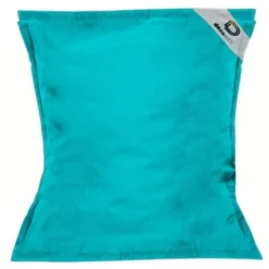 Pouf Géant XXL Intérieur Et Extérieur, Déhoussable, Salon, Jardin, Deco Arts Bleu Caraïbes