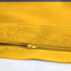 Pouf Géant XXL Intérieur Et Extérieur, Déhoussable, Salon, Jardin, Deco Arts Jaune Miel -Promos Jardin Lumi Magasin 83724045 3