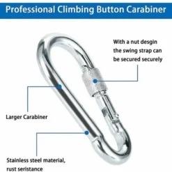 Arbre Swing Sangles Accessoire De Balançoire,1 Paire Fixation Pour Balançoire Sangles De Hamac Avec 2 Mousquetons à Crochet En D Et 2 Coussins De Protection Pour Arbres,Supporte Jusqu'à 1700 Kg -Promos Jardin Lumi Magasin 83756850 3