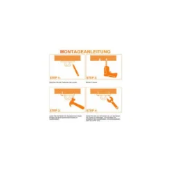 ABC Crochet De Plafond, Crochet Pivotant En Acier Inoxydable, Capacité Jusqu'à 500 Kg Crochet En U Pour Hamac Et Chaise -Promos Jardin Lumi Magasin 83988841 3