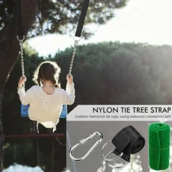 Fixation Pour Balançoire, Sangle Balancoire Suspendu Ultra Résistant Avec D-Ring Charge Maximale 500kg Pour Camping, Hamac Et Balancoire De Jardin, -Promos Jardin Lumi Magasin 85352090 5