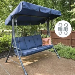 Crochet à Ressort Hamac En Acier Galvanisé Charge Maximale 500 Kg Pour Jardin Porche Balançoire Chaise Suspendue 2 Pièces -Promos Jardin Lumi Magasin 85564401 4