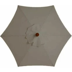 Aunrtb Housse De Rechange Pour Parasol - 6 Baleines - 3 M - Imperméable - Anti-Ultraviolet - Tissu De Rechange (3M / 9.8Ft,Khaki)