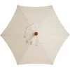 AIDUCHO Housse De Rechange Pour Parasol à 6 Baleines - 3 M - Imperméable - Anti-Ultraviolet - Blanc