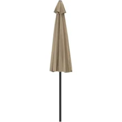 Haute Qualité -Parasol De Balcon Avec Mât En Aluminium Taupe 270x135 Cm Demi - Résistant Aux UV23449 -Promos Jardin Lumi Magasin 86447958 5