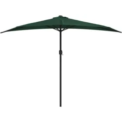 Haute Qualité -Parasol De Balcon Avec Mât En Aluminium Vert 300x150 Cm Demi - Résistant Aux UV23254 7 Haute Qualité -Parasol De Balcon Avec Mât En Aluminium Vert 300x150 Cm Demi - Résistant Aux UV23254 -Promos Jardin Lumi Magasin 86448310 3
