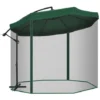 OUTSUNNY Parasol Déporté Octogonal Inclinable Pivotant Manivelle Moustiquaire Pied Acier Ø 2,95 X 2,40H M Vert