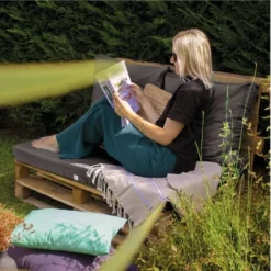 Kit De Coussins Et Assise Déhoussables Pour Palette - Gris Foncé - Linxor 9 Kit De Coussins Et Assise Déhoussables Pour Palette - Gris Foncé - Linxor -Promos Jardin Lumi Magasin 87905526 5