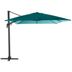 Parasol Élea 3 X 4 -2 Hexagonal Inclinable Bleu-Canard - Hespéride