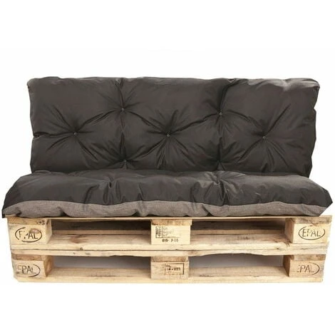 Set Coussins Pour Palettes, Assise 120 X 50 Et Dossier 120 X 50cm, Coussins Canapé / Coussin Palette In-extérieur Noir, SETGARDEN 1 Set Coussins Pour Palettes, Assise 120 X 50 Et Dossier 120 X 50cm, Coussins Canapé / Coussin Palette In-extérieur Noir, SETGARDEN