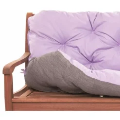 Set Coussins Pour Palettes, Assise 120 X 60 Et Dossier 120 X 60cm, Coussins Canapé / Coussin Palette In-extérieur Violet Clair, SETGARDEN -Promos Jardin Lumi Magasin 88494853 3