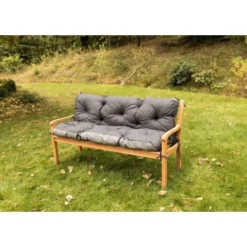 Coussin Pour Banc De Jardin 160 X 60 X 50 Cm, Coussin Pour Banc Extérieur Canapé, Canapé 3 Balancelle, Anthracite, SETGARDEN -Promos Jardin Lumi Magasin 88495176 3