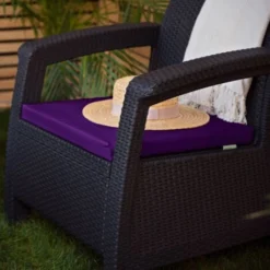 Gardenista Extérieur Remplacement Président Coussins De Siège, Résistant à L'eau Coussins De Siège De Canapé Pour Meubles En Rotin Avec Siège En Polyester Ignifugé Tampon, Violet (4 Pièces) -Promos Jardin Lumi Magasin 90263685 5