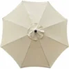 Housse De Rechange Pour Parasol, 8 baleines, 3 m, Imperméable, Anti-UV, Tissu De Rechange, Beige