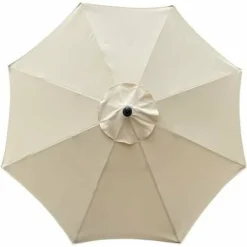 Housse De Rechange Pour Parasol, 8 baleines, 3 m, Imperméable, Anti-UV, Tissu De Rechange, Beige