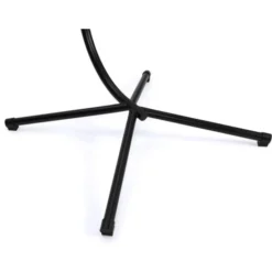 Fauteuil Suspendu HUEVO Pliable Ajouré Gris Avec Coussin Gris -Promos Jardin Lumi Magasin 91245021 5