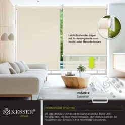 KESSER® Store Vertical Store Vertical Marquise De Balcon Protection Visuelle Protection Solaire Store Latéral Ombrage, Store De Balcon Stable Et Résistant Aux Intempéries, Pour Balcon, Terrasse, Jardi -Promos Jardin Lumi Magasin 91625825 5