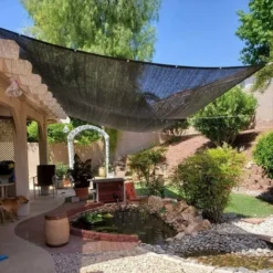 Filet D'Ombrage 8 Broches Ombrage 80% Renforce éPaissir Voile Ombrage, Serres Filet Coupe-Vent Avec Oeillets,pour La Couverture VéGéTale/Serre/Jardin/Pergola(3x4m) -Promos Jardin Lumi Magasin 91736191 3