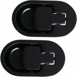 Levier De Fauteuil Et Canapé Inclinable Relax, Manche En Métal D'aluminium Solide Noir Sans Cable (2 Pièces)