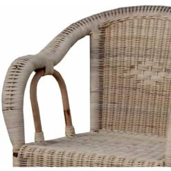 Ensemble De 2 Fauteuils De Jardin Chillvert Parma 60x66x81 Cm Fabriqués En Rotin Naturel Résistant Couleur Marron Vieilli -Promos Jardin Lumi Magasin 92748298 5