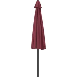 Parasol De Balcon - Parasol De Jardin Parasol Droit Mât En Aluminium Bordeaux 300x150x253 Cm Demi BV243387 - BonneVie -Promos Jardin Lumi Magasin 93350216 4