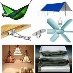 N&P Acier Inoxydable Lourds Crochet De Plafond, Crochets De Suspension,Convient Pour Le Yoga, Hamac, Chaise Suspendue A 9 N&P Acier Inoxydable Lourds Crochet De Plafond, Crochets De Suspension,Convient Pour Le Yoga, Hamac, Chaise Suspendue A -Promos Jardin Lumi Magasin 93442724 5