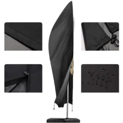 Housse De Parapluie 2-4m De Large Tissu Oxford 210D Imperméable, Anti-poussière Et Anti-UV 265x40/70/50cm -Promos Jardin Lumi Magasin 95078914 3