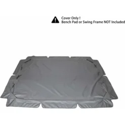 Toit De Rechange Pour Balancelle De Jardin 3 Places, Universel Toile De Rechange Pour Balancelle Jardin Exterieur, Imperméable Protection UV Housse De Rechange Toit De Balançoire (Gris, L) -Promos Jardin Lumi Magasin 95178574 5