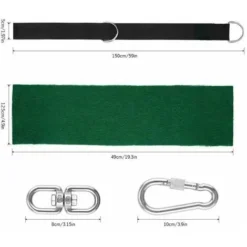 Hamac Ultra Résistant Aux Sangles Lourde Suspension 150CM Avec D-Ring - Deux Crochets Mousquetons - Charge Max 500KG, Cordes D'Attache Pour Balancoire De 7 Hamac Ultra Résistant Aux Sangles Lourde Suspension 150CM Avec D-Ring - Deux Crochets Mousquetons - Charge Max 500KG, Cordes D'Attache Pour Balancoire De -Promos Jardin Lumi Magasin 95461519 3