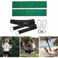 Hamac Ultra Résistant Aux Sangles Lourde Suspension 150CM Avec D-Ring - Deux Crochets Mousquetons - Charge Max 500KG, Cordes D'Attache Pour Balancoire De 8 Hamac Ultra Résistant Aux Sangles Lourde Suspension 150CM Avec D-Ring - Deux Crochets Mousquetons - Charge Max 500KG, Cordes D'Attache Pour Balancoire De -Promos Jardin Lumi Magasin 95461519 4