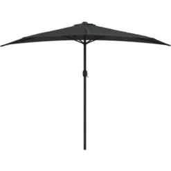 NICEON Parasol De Balcon Avec Mât En Aluminium Noir 300x150x253cm Demi -Promos Jardin Lumi Magasin 95461876 3