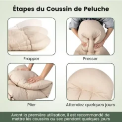 COSTWAY Coussin De Chaise Adirondack Avec Dossier De 81 CM Et Sangles De Fixation, 12 CM D'Épaisseur, Pour Intérieur/Extérieur Beige -Promos Jardin Lumi Magasin 95963551 3