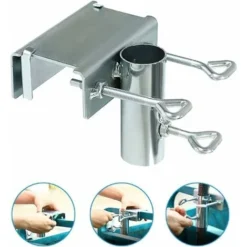 Support De Parasol Pour Balustrade De Balcon,Clip De Fixation Pour Parasol De Jardin Support De Parasol De Balcon Peu Encombrant Upport De Parasol Pour Balcon, Clip De Fixation Pour Parapluies 8 Support De Parasol Pour Balustrade De Balcon,Clip De Fixation Pour Parasol De Jardin Support De Parasol De Balcon Peu Encombrant Upport De Parasol Pour Balcon, Clip De Fixation Pour Parapluies -Promos Jardin Lumi Magasin 96045105 4