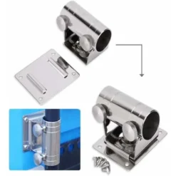 Réglable Support De Parasol En Acier Inoxydable Porte Parapluie Parasol De Pêche Porte-parapluie Réglable Avec Plaque De Montage Et Vis Pour Chaise De Pêche Pour Parasol Balcon, Parasol Balcon Pêche -Promos Jardin Lumi Magasin 96358322 4