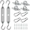 M6 Kit De Fixation Pour Voile D'ombrage, Acier Inoxydable Soleil Voile D'ombrage Kit De Fixation Pour Triangle Et Carré, Rectangle, Du Soleil Voile D'ombrage Accessoires De Fixation