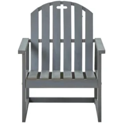 Nova Ensemble De 2 Chaises De Patio élégantes En Bois Massif Robuste Différentes Couleurs Couleur : Gris -Promos Jardin Lumi Magasin 96782515 3
