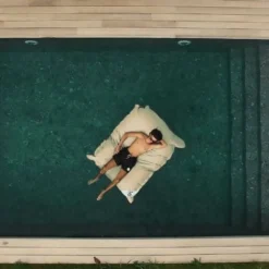 Pouf Géant XXL Déhoussable, Flottant Pour Piscine, Deco Arts Beige -Promos Jardin Lumi Magasin 96962383 3