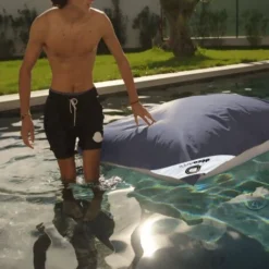 Pouf Géant XXL Déhoussable, Flottant Pour Piscine, Deco Arts Gris Carbone -Promos Jardin Lumi Magasin 96962385 5