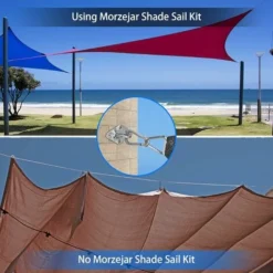 SVKBJROY Accessoire Pour Voile D'ombrage, Kit De Fixation De Voile D'ombrage M6 Très Résistant, Kit De Fixation Pour Auvent En Acier Inoxydable 304 Pour Triangle Et Carré (M6) -Promos Jardin Lumi Magasin 97098173 3