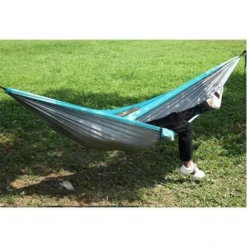 Hamac Jardin Exterieur Voyage Ultra-léger Double Couche Durable En Parachute Nylon Max Payload 300KG275x140cm 2 Mousquetons2 SanglesHamac De Camping Randonnée Trekking (jaune Sable) -Promos Jardin Lumi Magasin 97248336 3